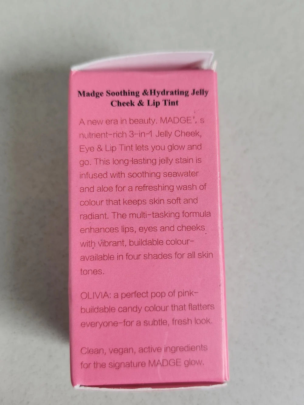 Madge Glow And Go 3-IN-1 Lip Cheek Tint -OLIVIA **NEW